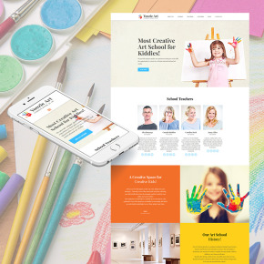 Art School Template for Kids Art Studio Website Art School Template for Kids Art Studio Website image
