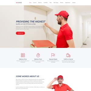 Courier Website Design - Delivesse | TemplateMonster