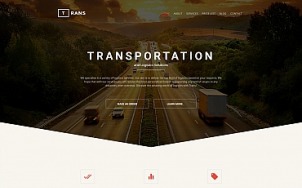 Logistics Website Design - tablet image
