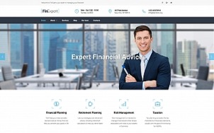 Financial Planner Website Design - FinExpert - tablet image