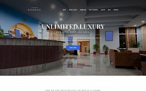 Hotel Website Design - Resortex - tablet image