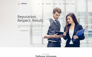 Lawyer Website Design - Helledia - tablet image