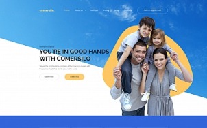 Insurance Company Website Design - Comersilo - tablet image