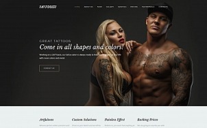 Salon Website Design - Tattoossi - tablet image