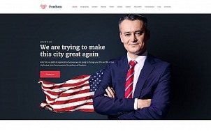 Political Website Design - Fondson - tablet image