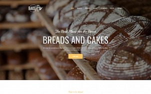 Bakery Website Design - Bakerio - tablet image