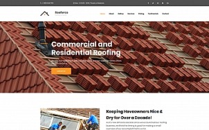 Roofing Website Design - Rooferco - tablet image
