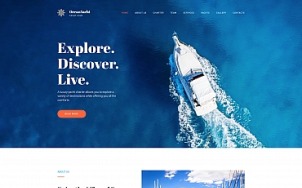 Yacht Website Design - OceanYacht - tablet image