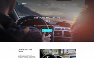 Driving School Website Design - Driviati - tablet image