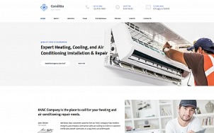 Hvac Website Design - Conditto - tablet image