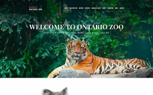 Zoo Website Design - WildLife - tablet image