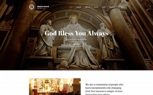 Christian Church Website Design - tablet image