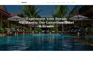 Resort Website Design - Resortio - tablet image
