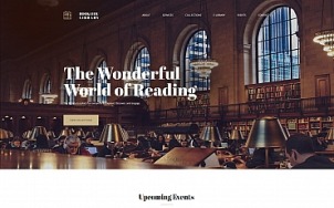 Public Library Website Design - Librarian - tablet image
