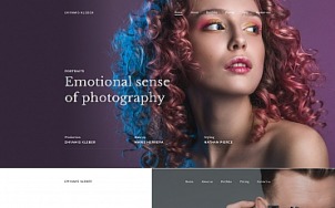 Photographer Portfolio Website Design - tablet image