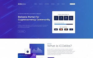ICO Website Design for Cryptocurrency Projects - tablet image