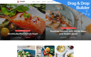 Recipe Website Design - Culinary - tablet image