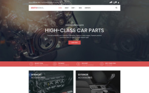 Automotive Parts Store - Car Shop - tablet image