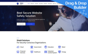 Cyber Security Website Design - tablet image
