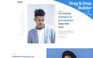 Personal Website Design - tablet image