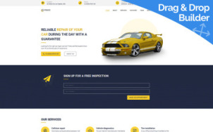 Car Service Design - tablet image