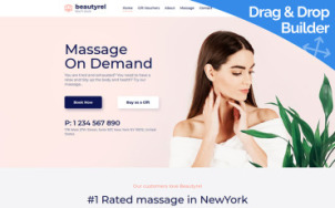 Massage Salon Website Design - tablet image