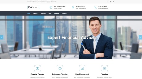 Financial Planner Website Design - FinExpert - image