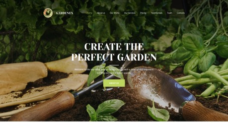 Landscaping Website Design - Gardenex - image