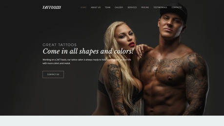 Salon Website Design - Tattoossi - image