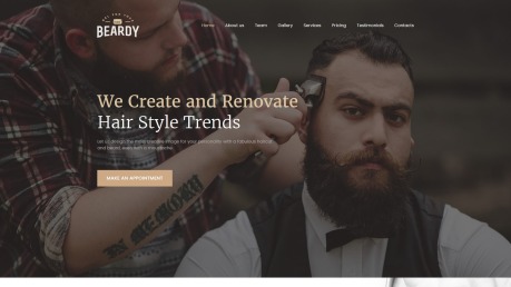 Barber Shop Website Design - Beardy - image