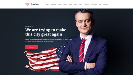 Political Website Design - Fondson - image
