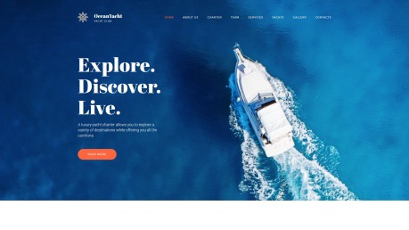 Yacht Website Design - OceanYacht - image