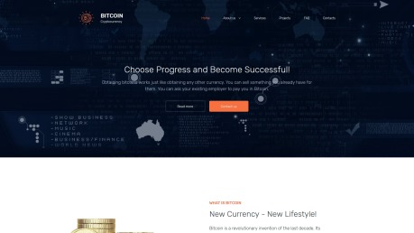 Cryptocurrency Website Design - Bitcorp - image