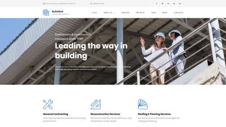 Construction Website Design - BuildWell - image