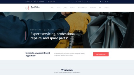 Car Repair Website Design - TruckFixing - image