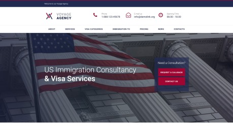 Immigration Website Template For Immigration Consultancy & Visa Services Website - image