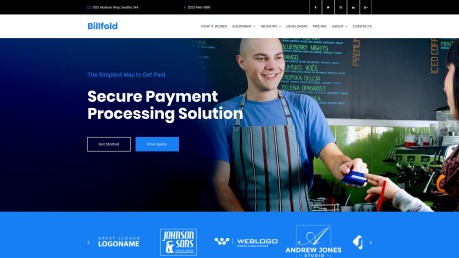 Credit Card Processing Website Design - image