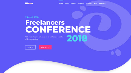 Freelance Event Website Design - image