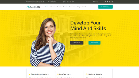 Courses Website Design - image