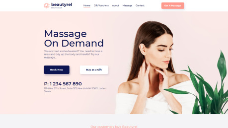 Massage Salon Website Design - image