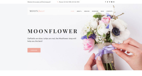 flower shop website template