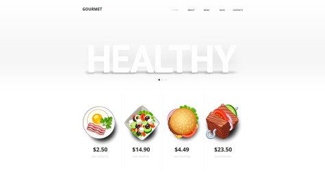 Healthy Food Website Design