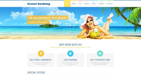 Travel Booking html