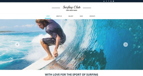 Surfing Club html