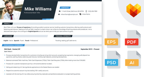 Bankangestellte Lebenslauf