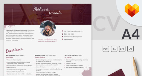 Visual Artist Resume Template