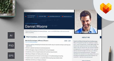 Front-End Web Developer Resume