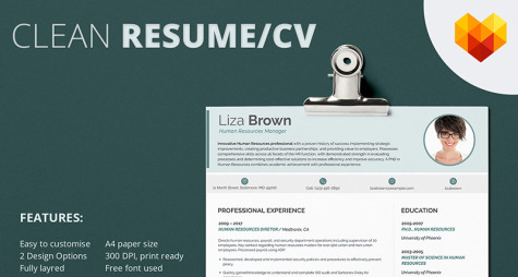 Resume Template for HR