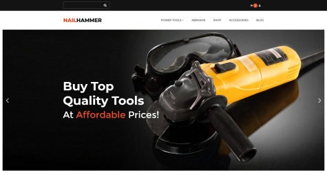 Tools and Equipment Website Template for Tools Store MotoCMS
