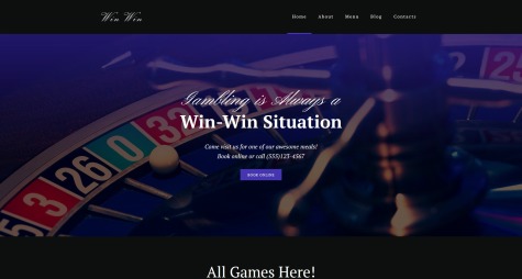 Casino landing page templates